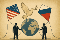 Tittel & Introillustrasjon: Når supermakter dikterer fred