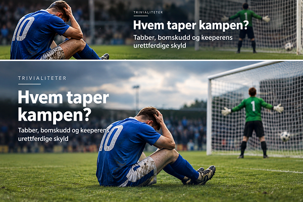 Fotballspiller fortviler etter baklengsmål mens keeper står ved målet – tabber, bomskudd og keeperens skyld